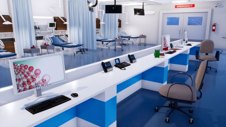 medical reception area