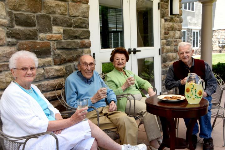 Assisted Living Residents Enjoy Each Others Company