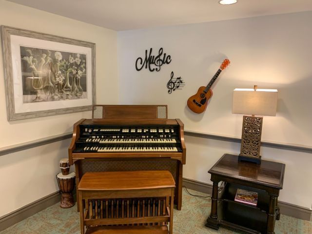 Piano and music area