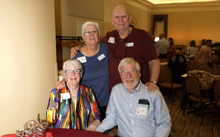 Group of 4 people at benefactors reception