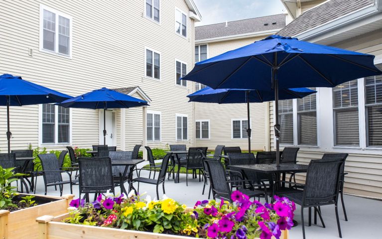 Greenridge Place outdoor dining area