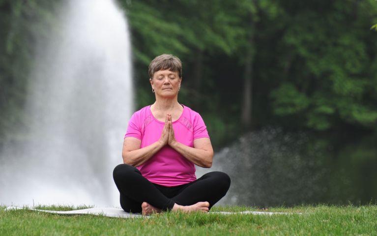 Practice yoga or your favorite outdoor activity 